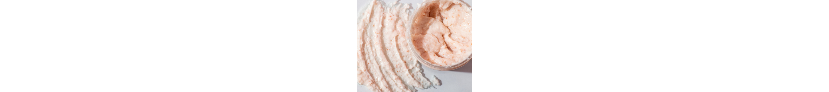 Light pink body scrub