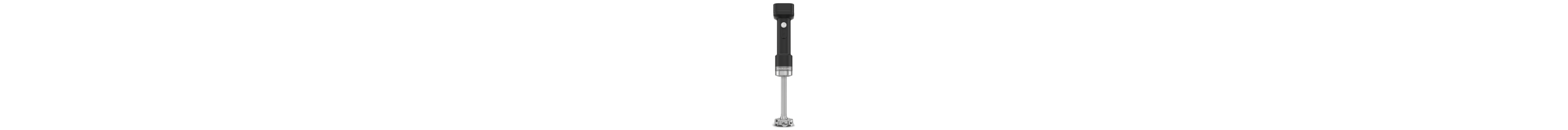 A variable speed cordless hand blender.