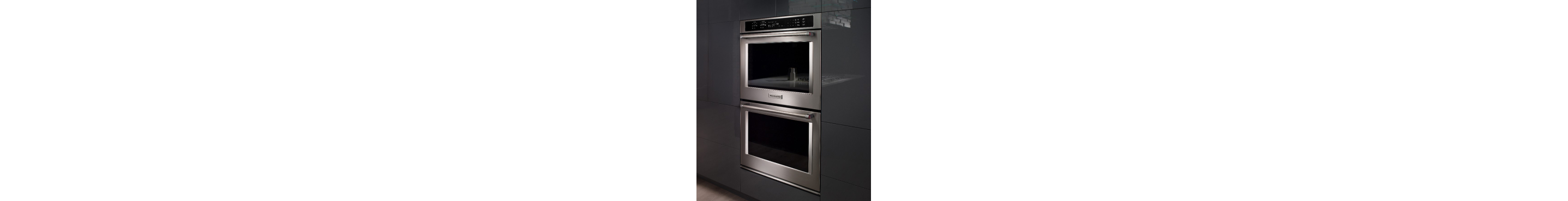 Stainless steel double wall oven