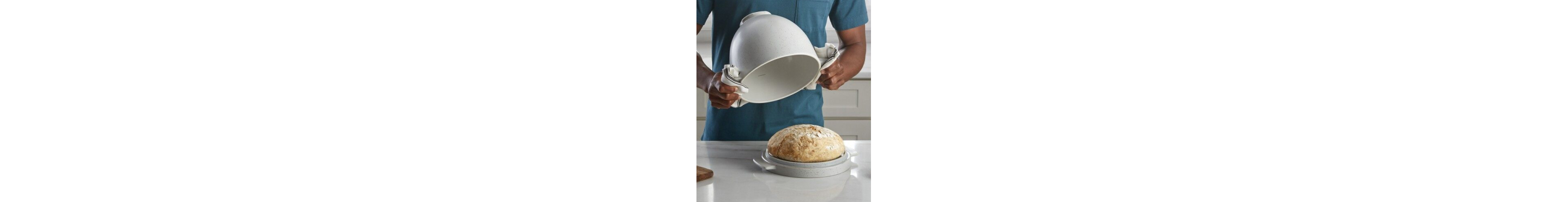 Freshly baked bread on a countertop