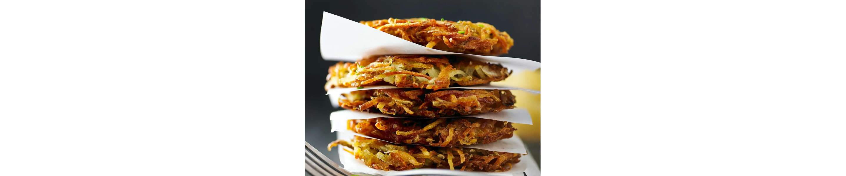 Stack of potato latkes