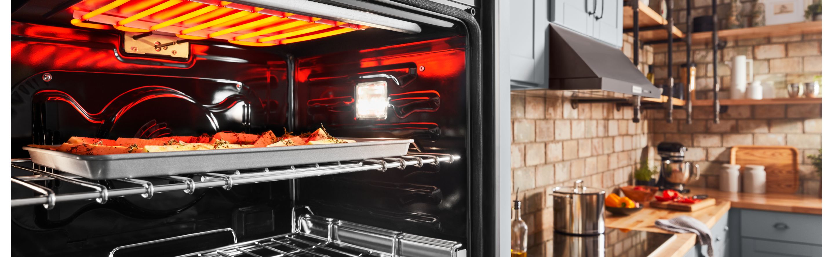 Microwave oven outlet and convection oven