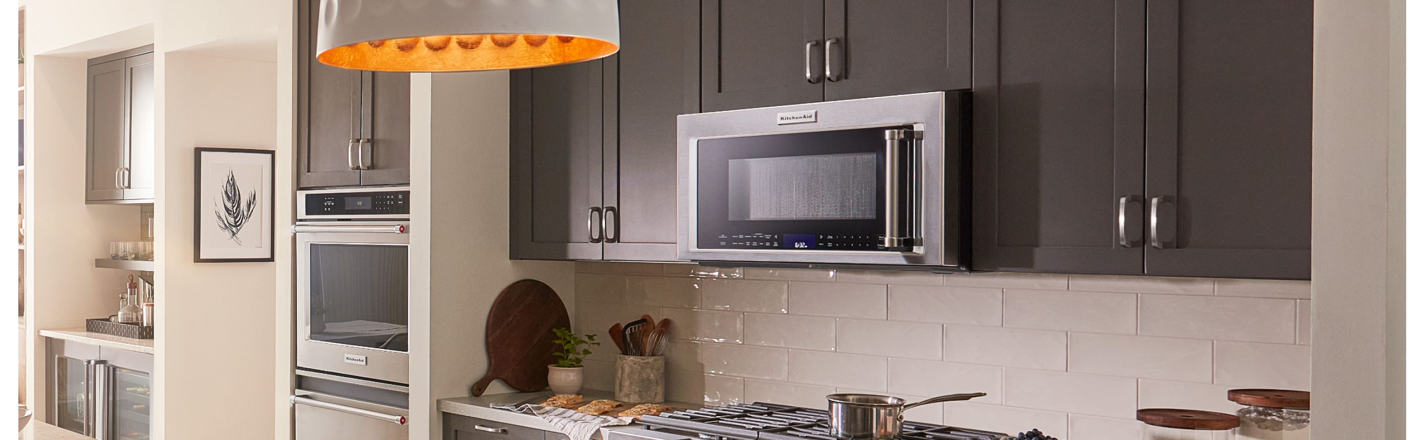 View of kitchen with KitchenAid® appliances