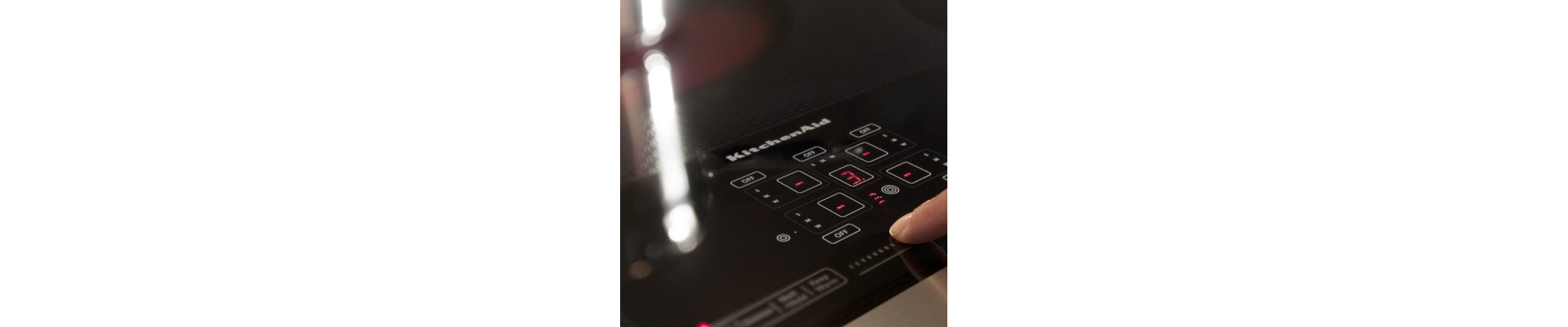 KitchenAid® cooktop with touch-activated controls