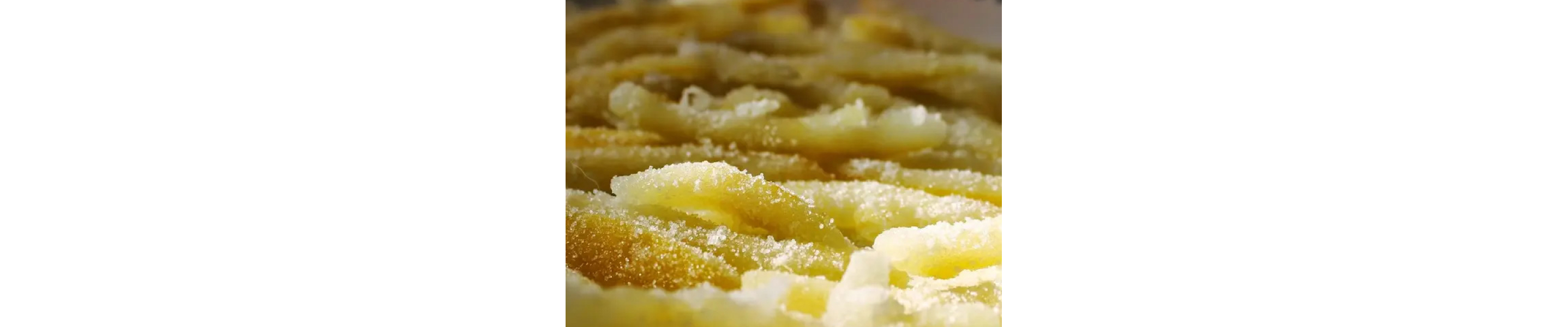 Candied lemon peel.