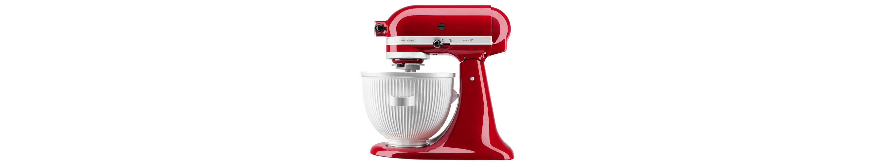 A KitchenAid® Ice Cream Maker Attachment.