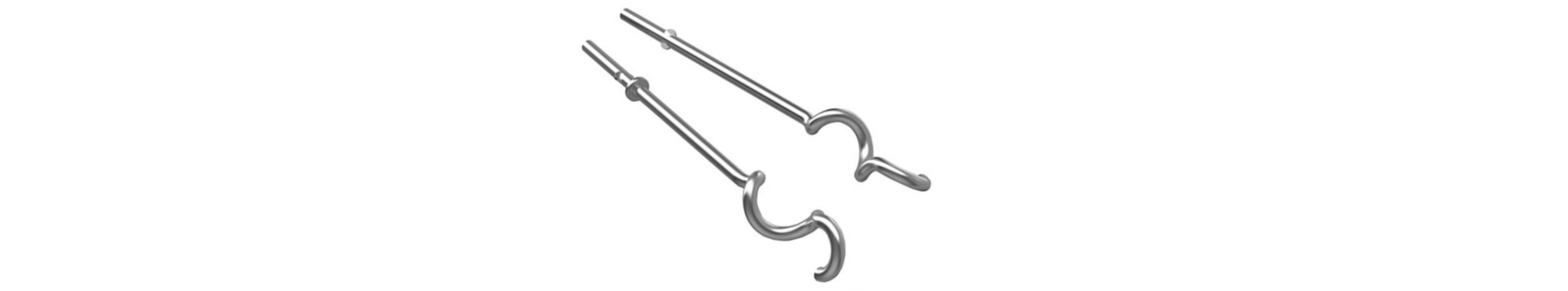 KitchenAid Hand Mixer Stainless Steel Dough Hooks - KHM2DH