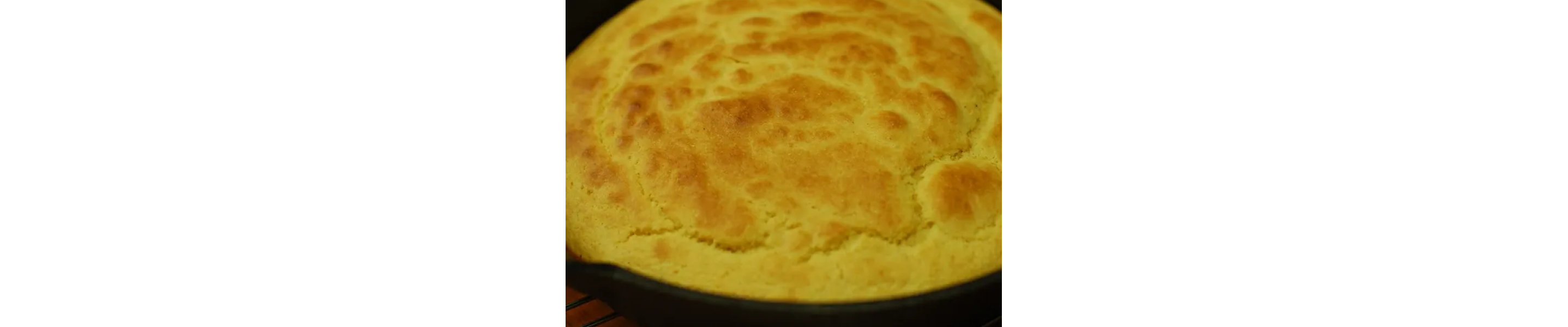 Freshly baked cornbread