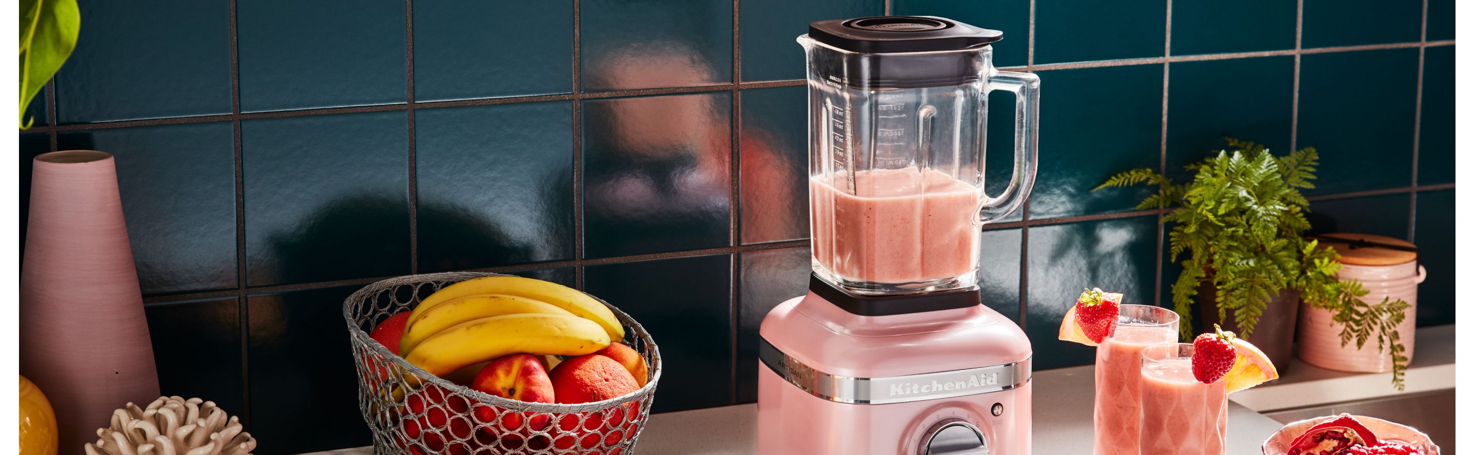 A KitchenAid® blender mixing frosé