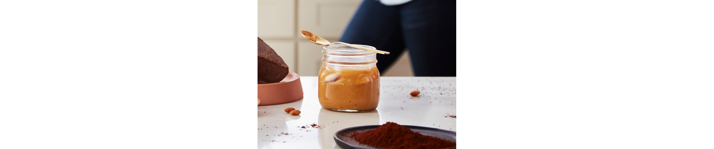 Nut butter in a jar