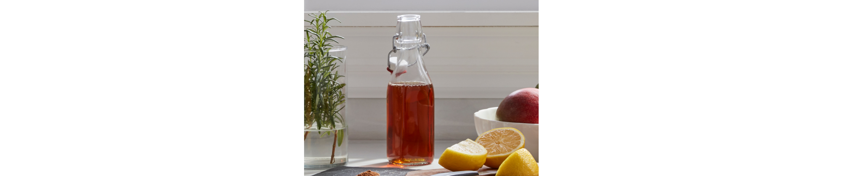 Sweetener in a glass jar