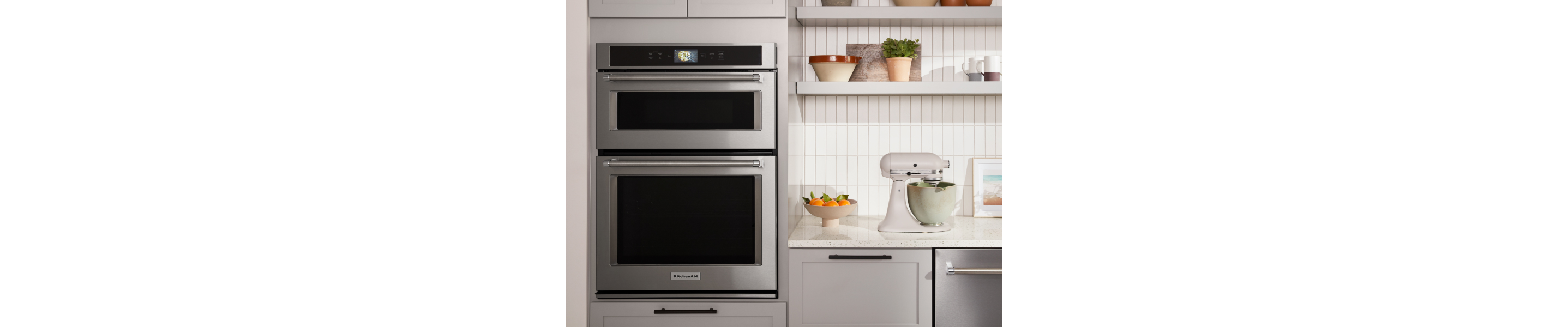 A microwave-combination wall oven