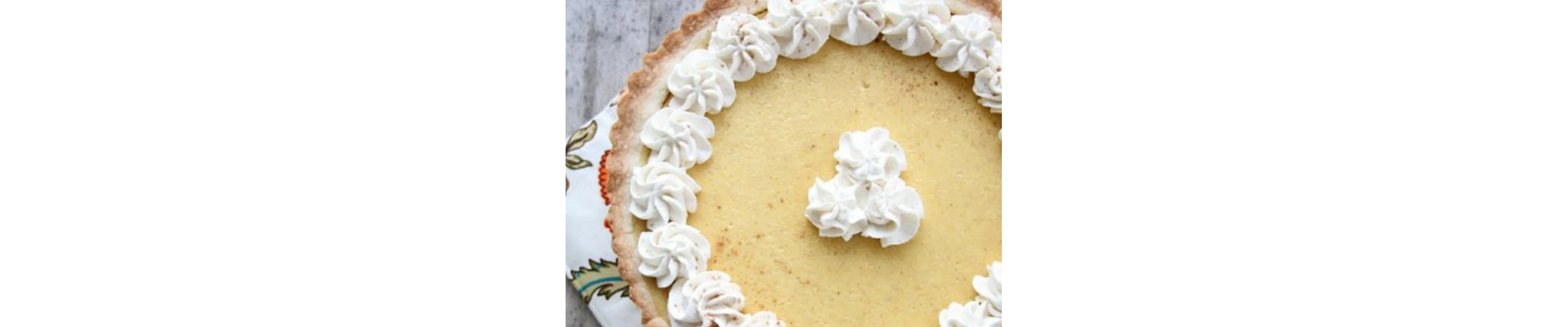 A baked pie 