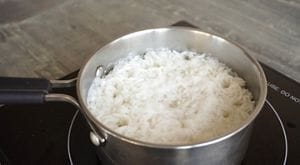 Hot pot top rice pudding