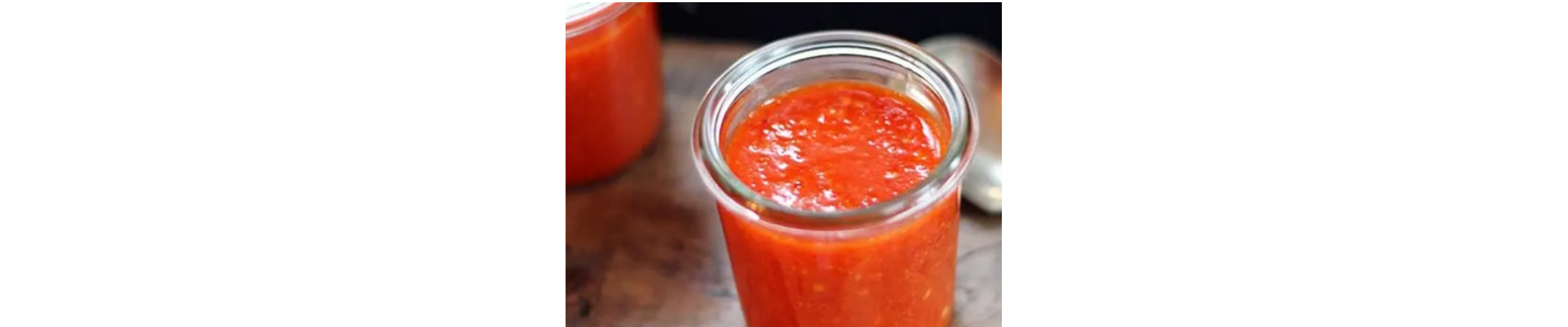 Jar of sriracha
