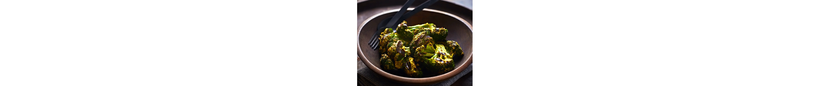 Cooked broccoli on a plate