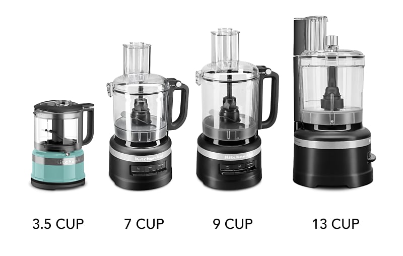 Food Processor Sizes: How Many Cups Do I Need?, Factors To Consider, Buying Guide 1 Food Processor Sizes Comparison