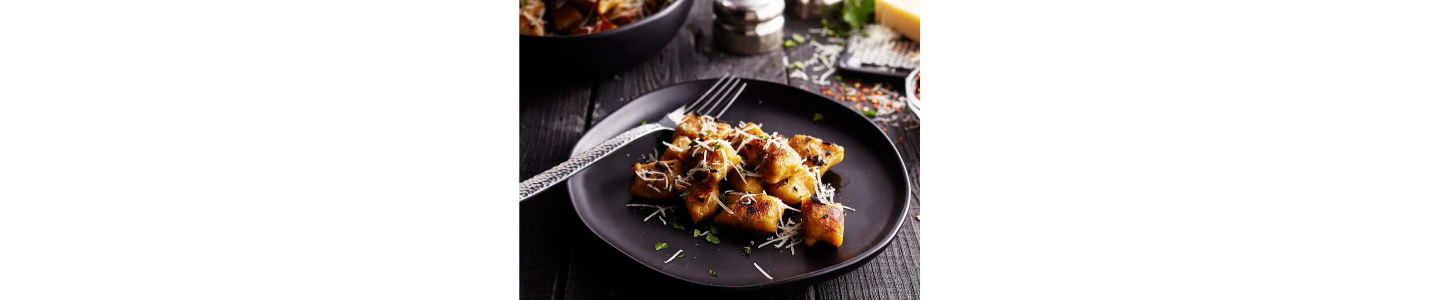 Butternut squash gnocchi on a plate