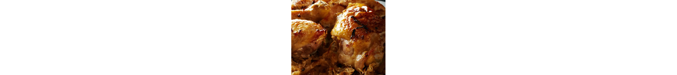 Roasted chicken thighs