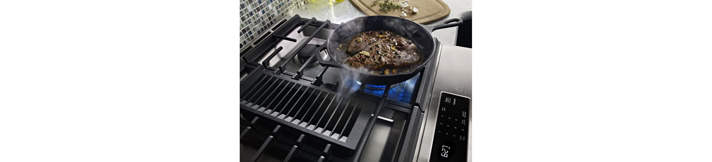Learn about pop-up downdraft vents with KitchenAid.