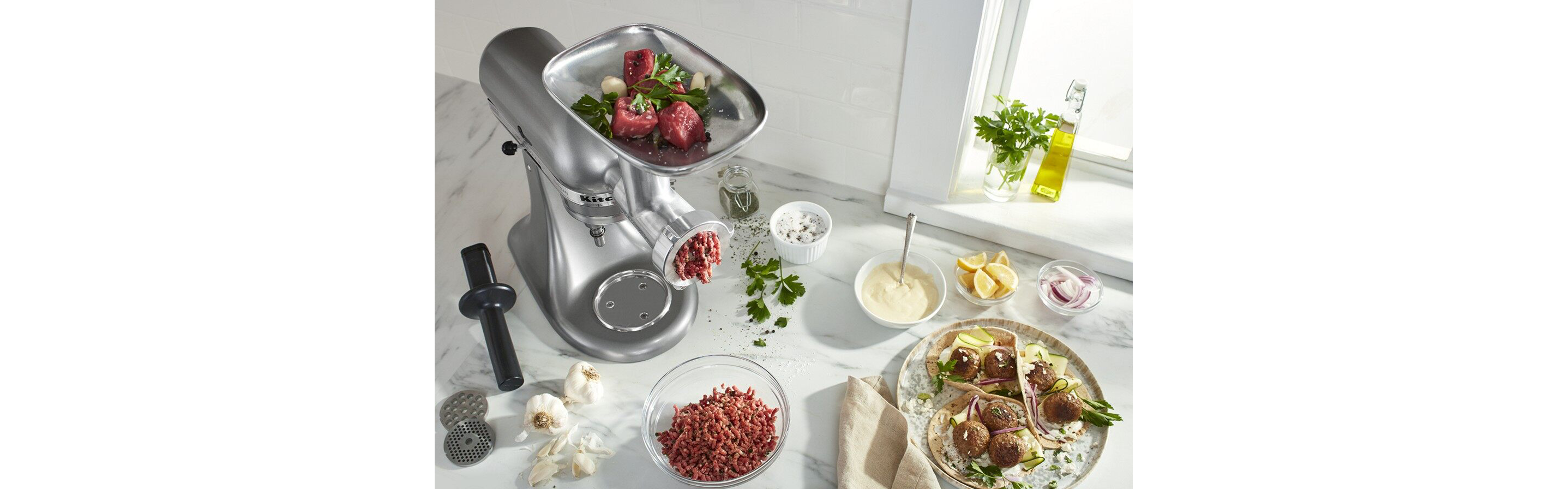 Meat grinder and cookie press attachment - KitchenAid