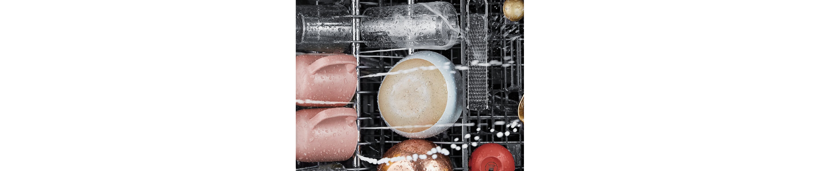 Clean dishes on a third rack
