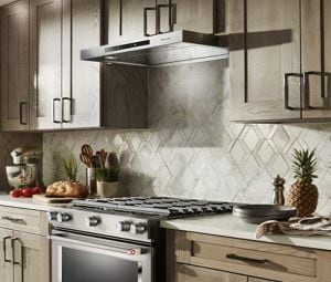 Kitchenaid 36 inch under cabinet range hood top
