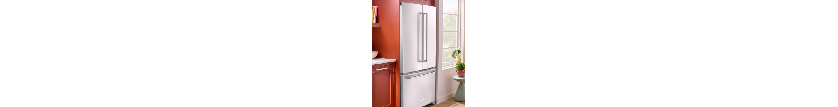 French door refrigerator in a modern kitchen