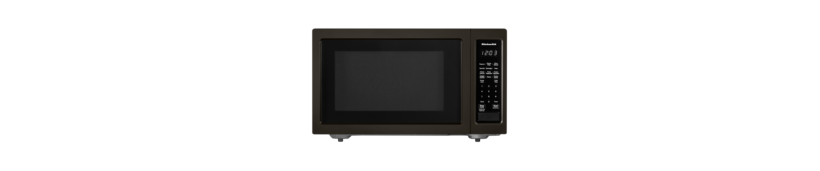 KitchenAid® 21 3/4" Countertop Microwave Oven with Printshield™ Finish - 1200-Watt