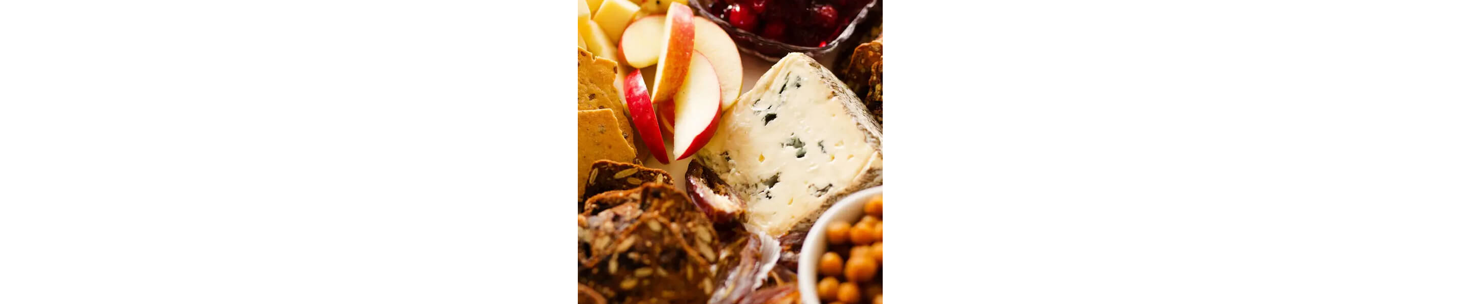 Danish blue cheese on a cheeseboard