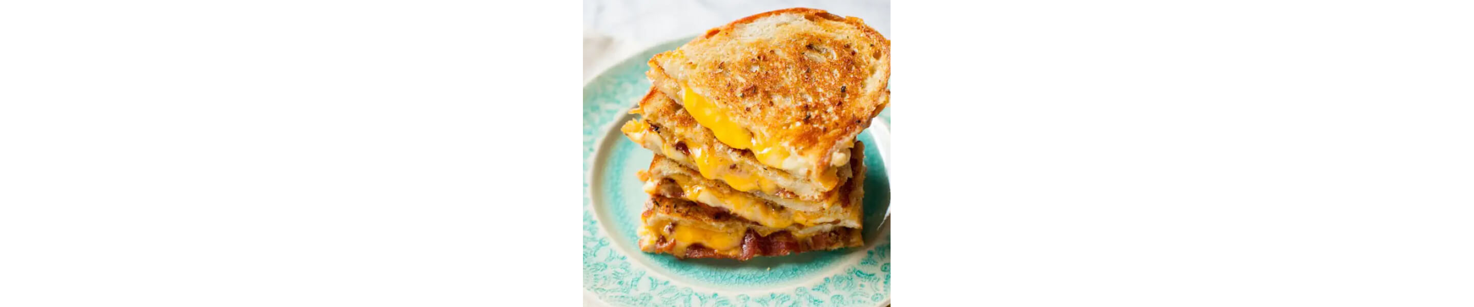 Stacked grilled cheeses