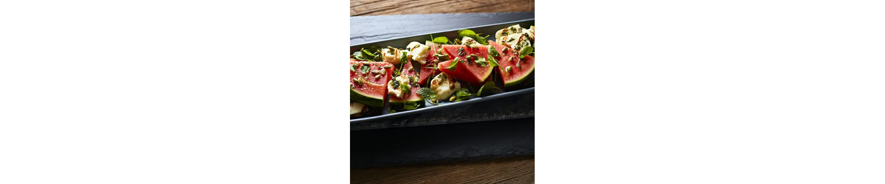 Grilled Halloumi and watermelon salad