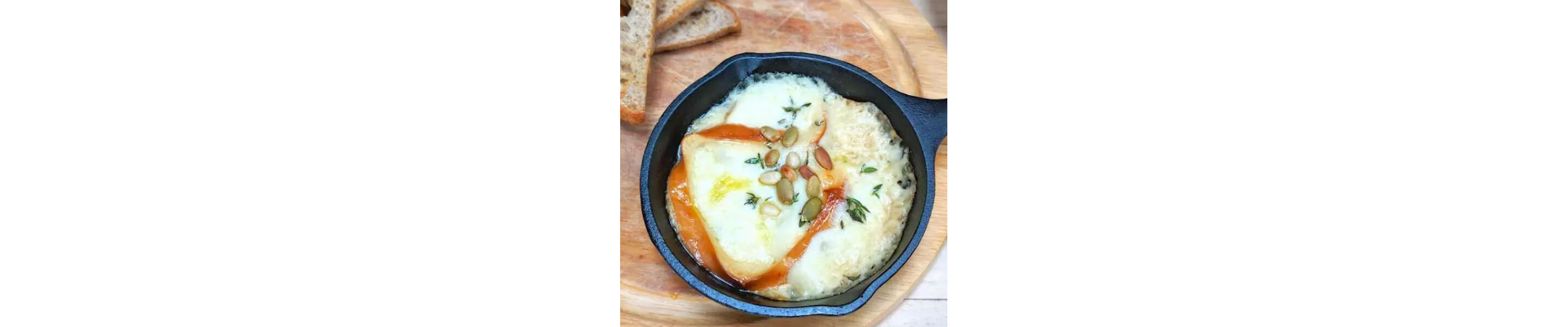 Cheese in a pan
