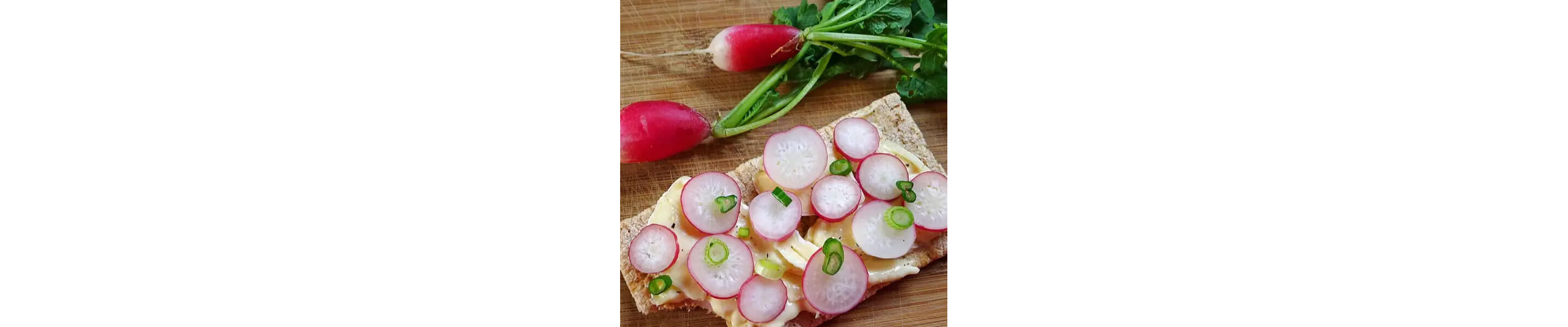 Radishes with Fromager d'Affinois