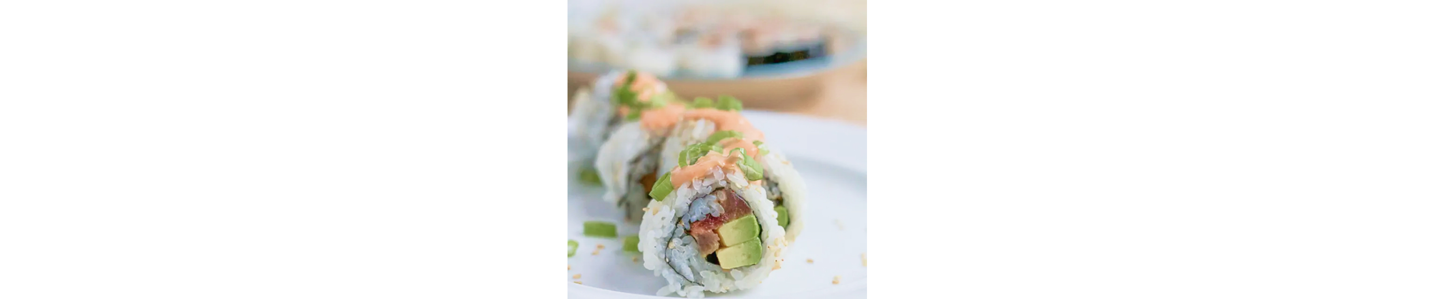 Spicy tuna rolls.