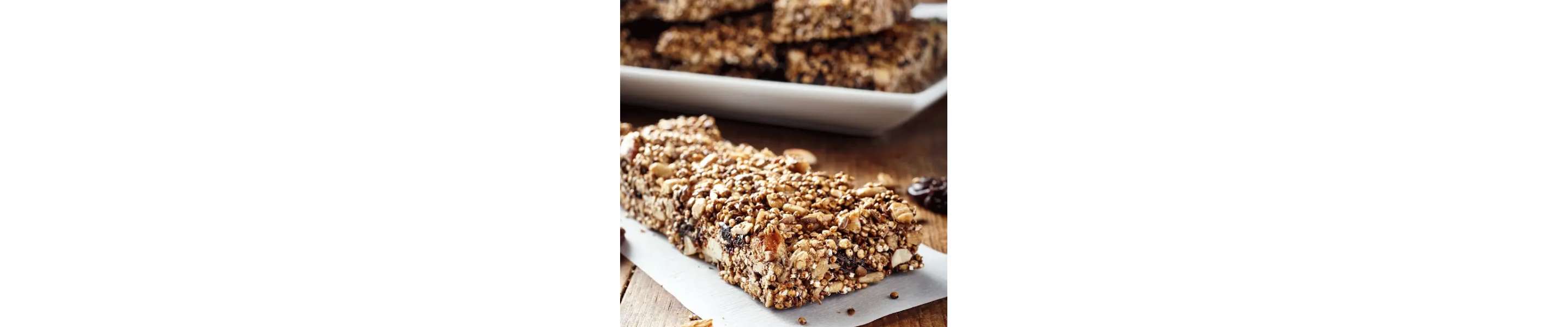 Quinoa-based granola bars.