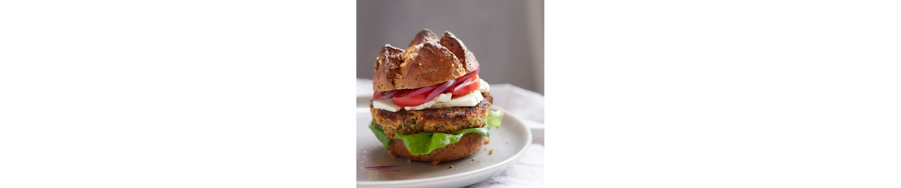 Middle Eastern veggie burger.