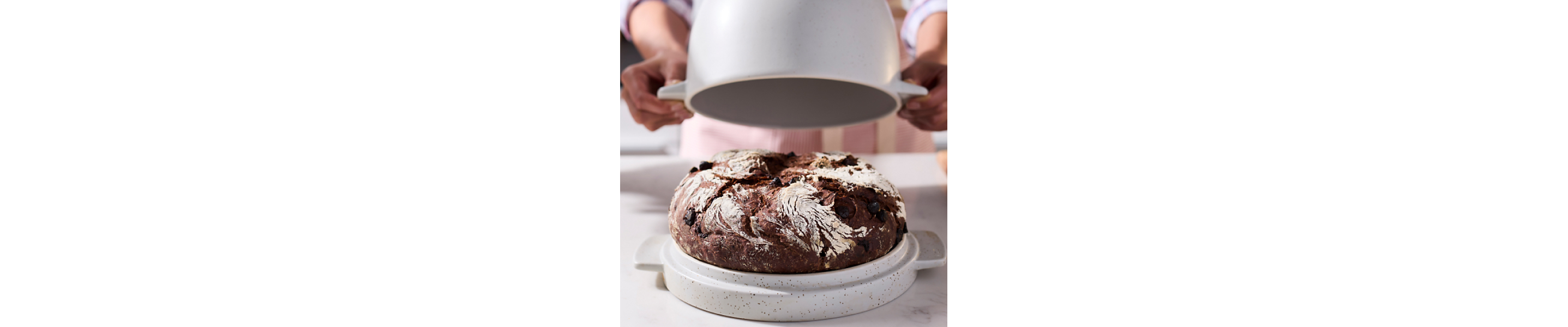 Rye bread inside the KitchenAid® bread bowl.