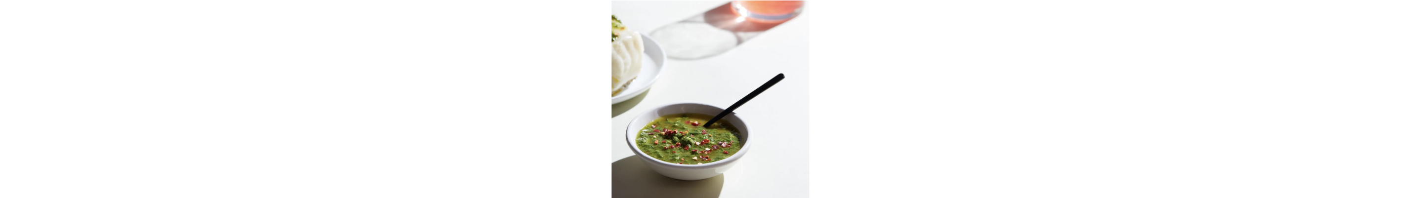 Chimichurri sauce in a dish
