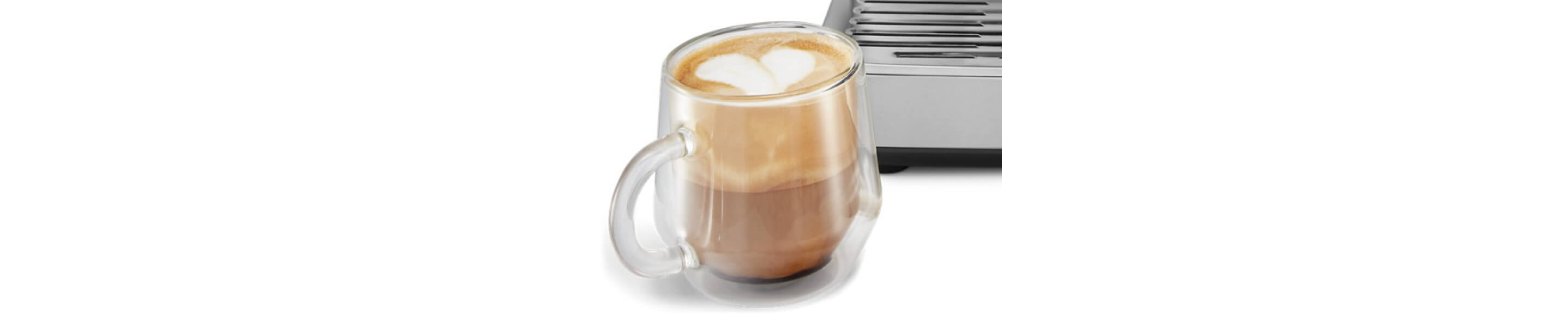 Close-up of espresso with microfoam