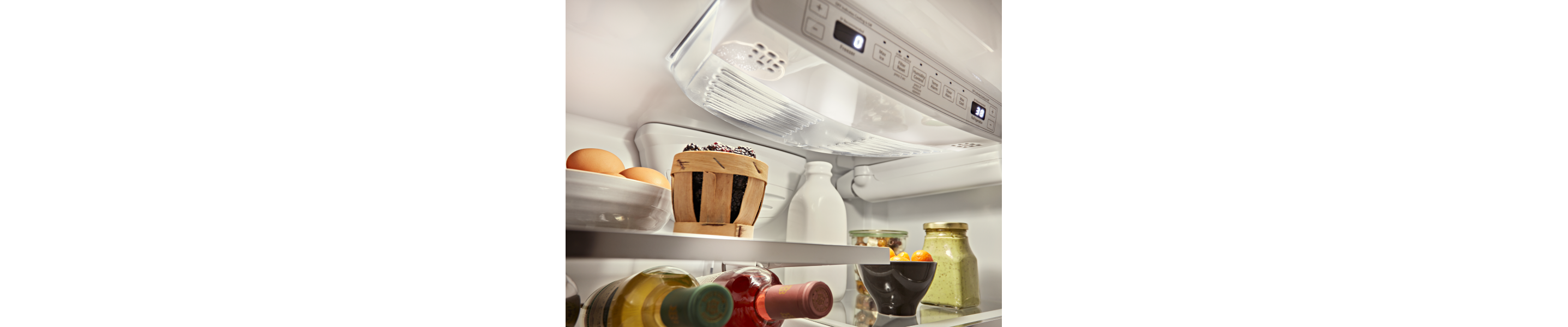 Interior of a refrigerator