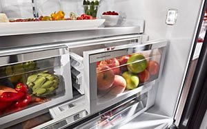 Kitchenaid refrigerator freezing food online