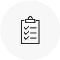 An icon of a checklist.