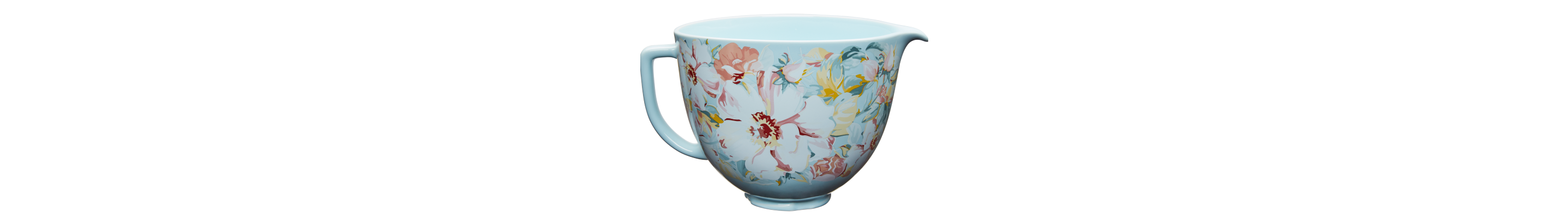 A 5 Quart White Gardenia Ceramic Bowl