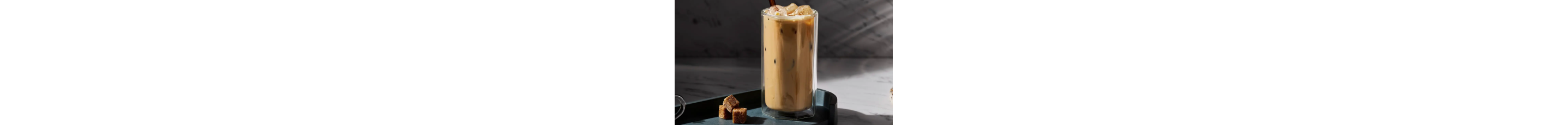 Iced coffee in a tall glass