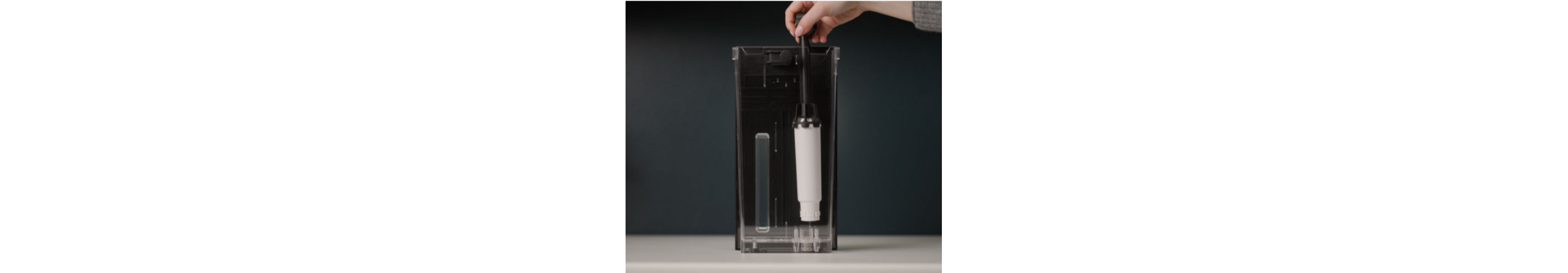 The water tank of a fully automatic espresso machine