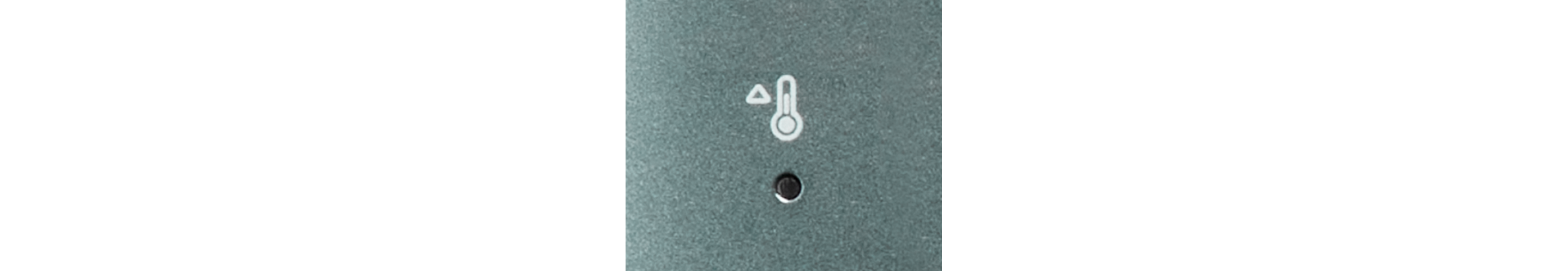An espresso machine heating light indicator