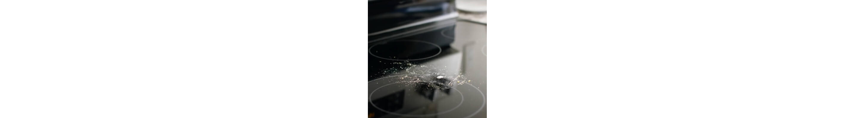 Cleaning solution on an induction cooktop