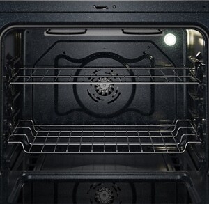 Interior of an oven