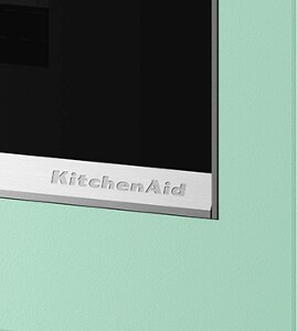 A closeup of the KitchenAid® logo